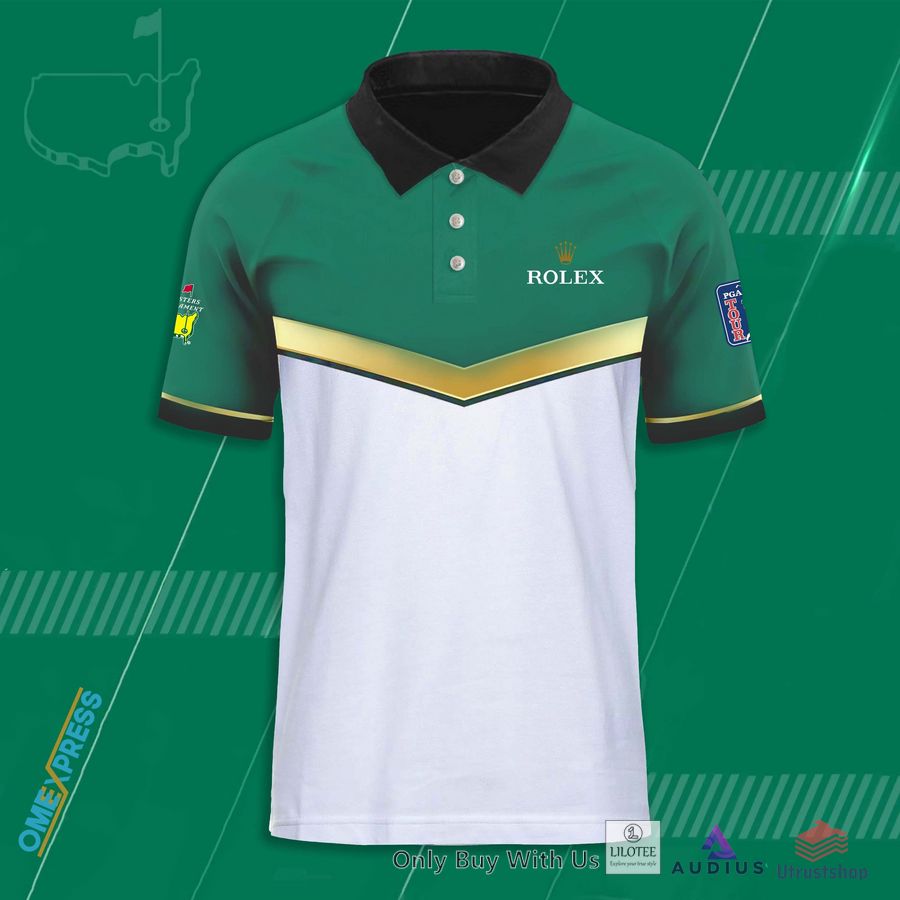 rolex pga tour masters tournament green polo shirt 1 40408