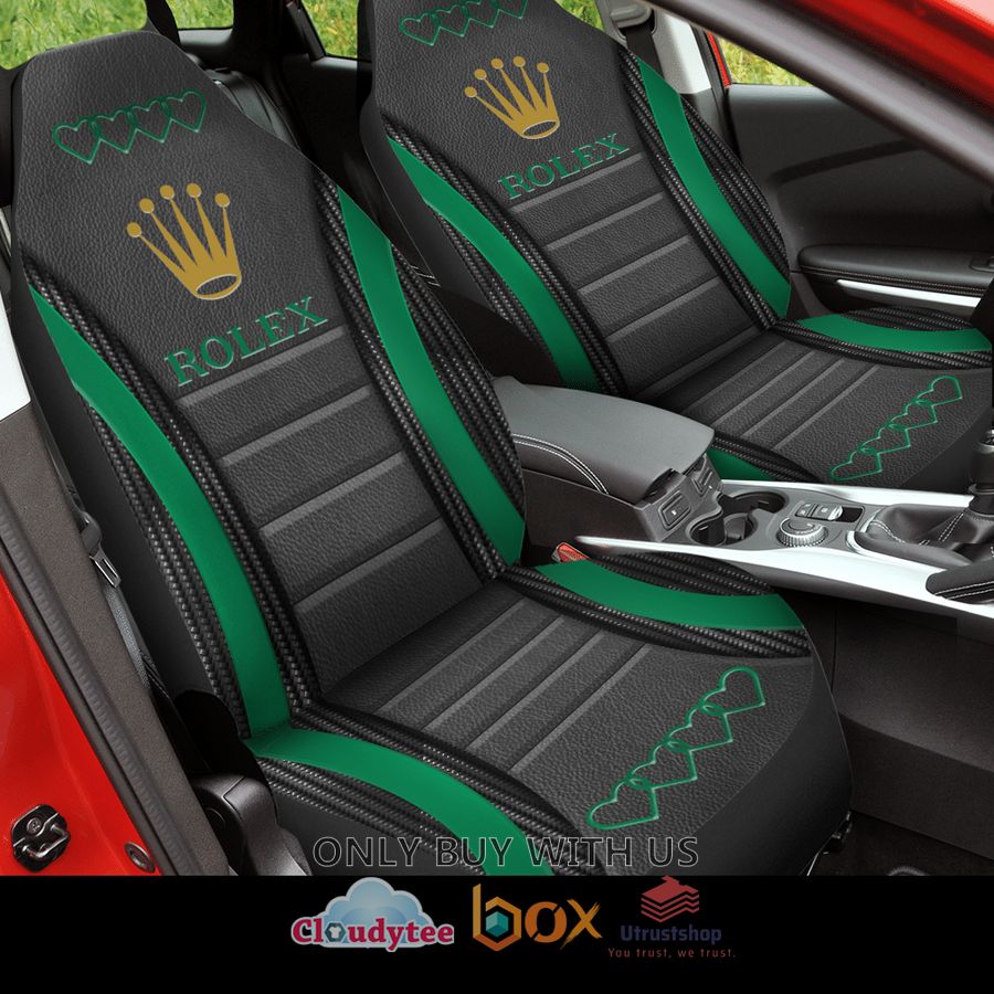 rolex sa black green car seat covers 1 92886