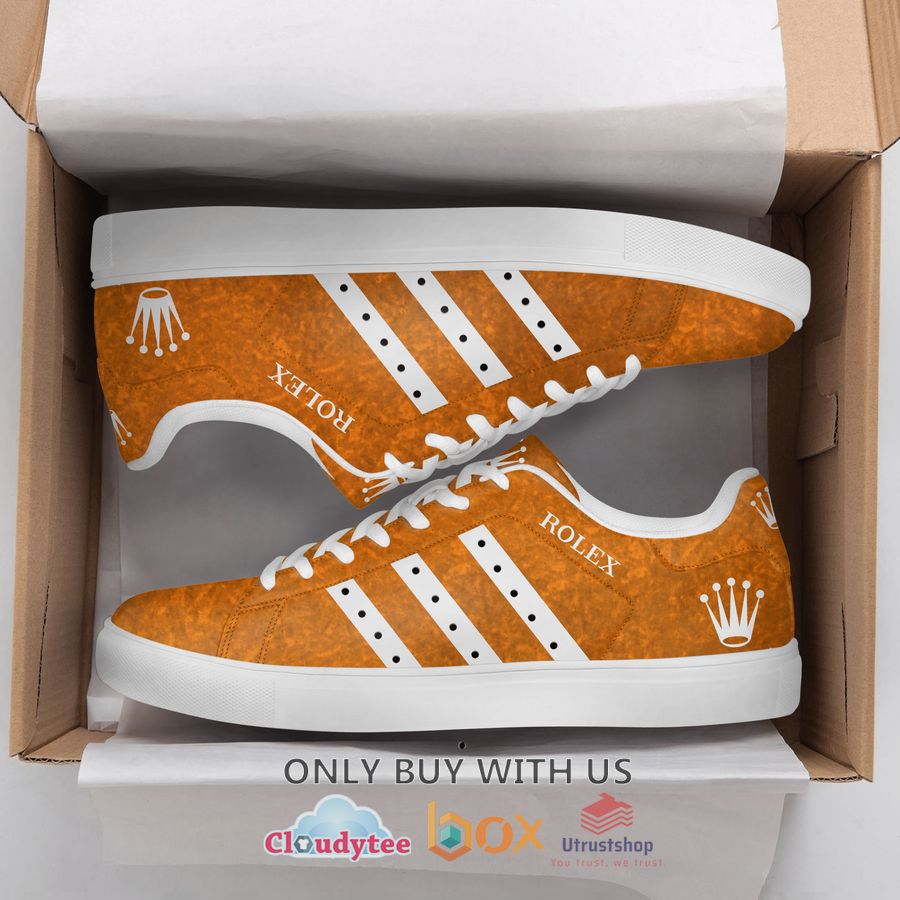 rolex sa orange color stan smith low top shoes 1 35192