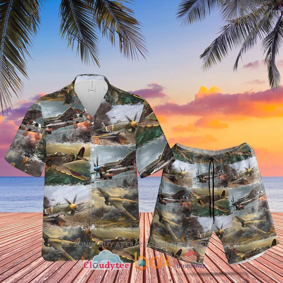royal air force hawker typhoon hawaiian shirt short 1 67519