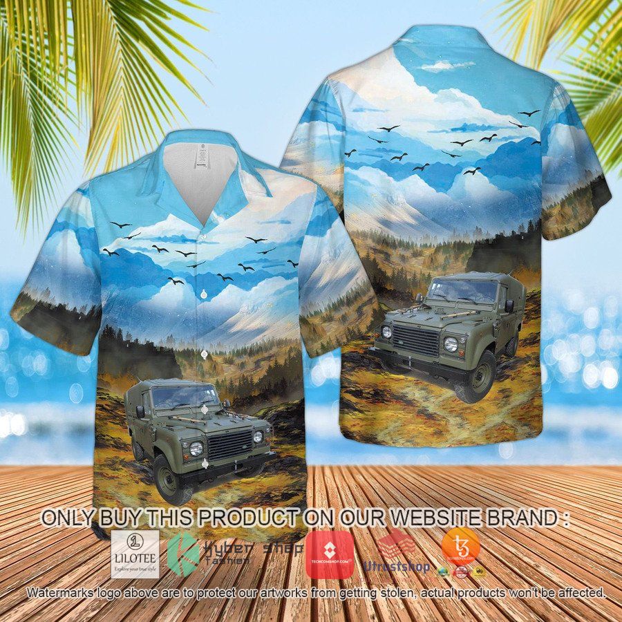 royal marines land rover wolf utility vehicle hawaiian shirt beach shorts 1 61487