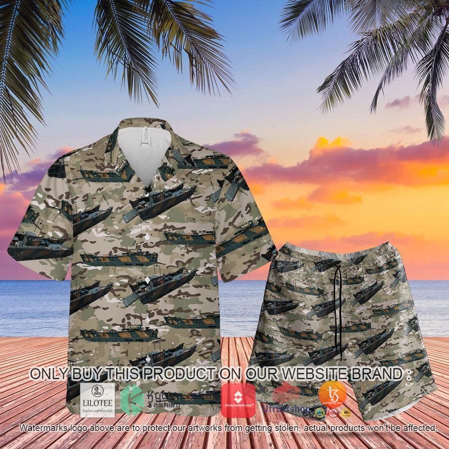 royal marines lcu mk 10 hawaiian shirt beach shorts 1 13900