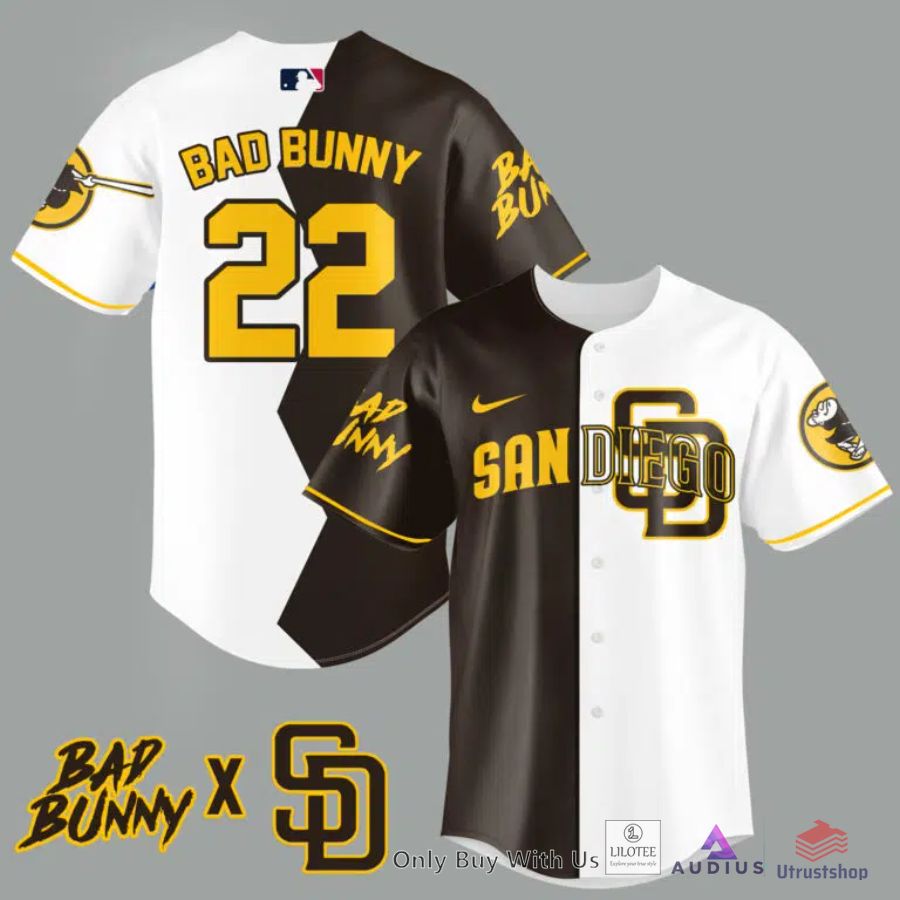 san diego padres bad bunny 22 baseball jersey 1 23622
