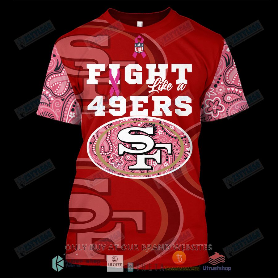 san francisco 49ers breast cancer awareness 3d hoodie shirt 1 27799