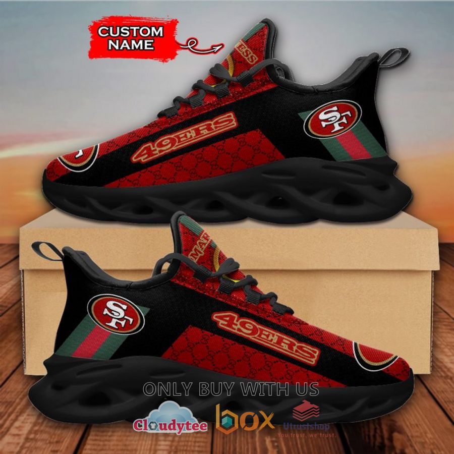 san francisco 49ers gucci custom name clunky max soul shoes 1 61904