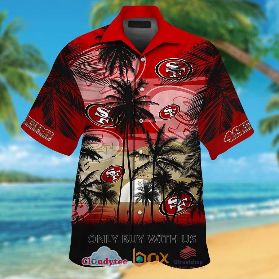 san francisco 49ers palm tree hawaiian shirt 1 71325