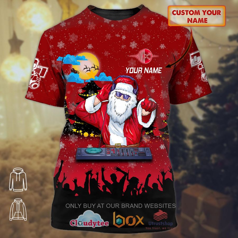 santa christmas dj custom name 3d shirt 1 88230