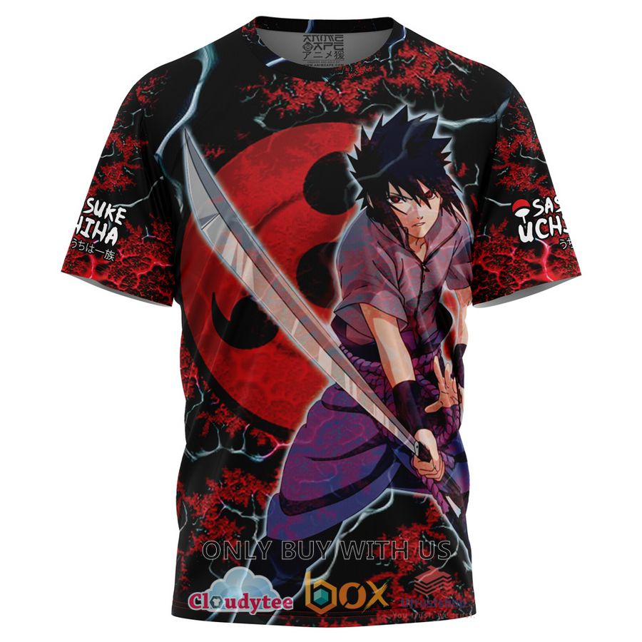 sasuke uchiha anime naruto t shirt 2 26554