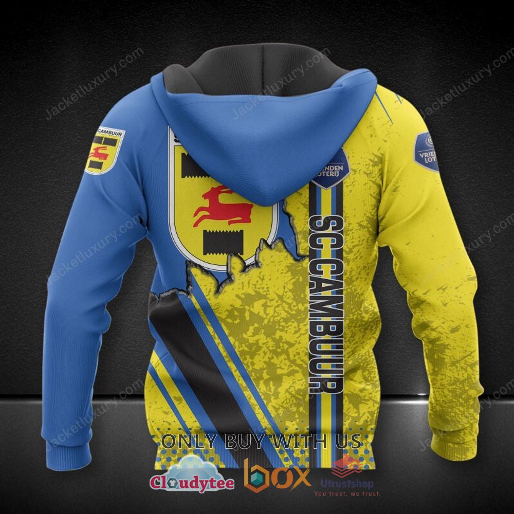 sc cambuur leeuwarden yellow blue 3d hoodie shirt 2 64789
