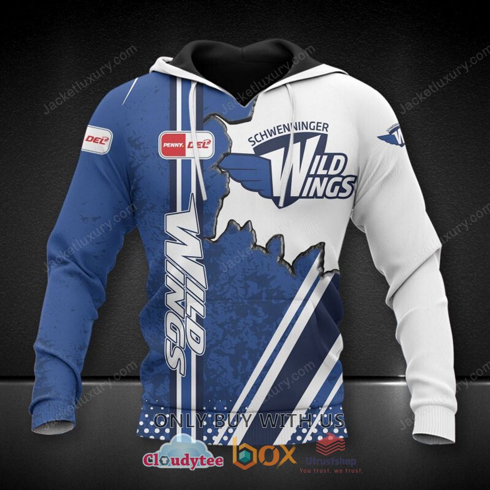 schwenninger wild wings blue white 3d hoodie shirt 1 12309