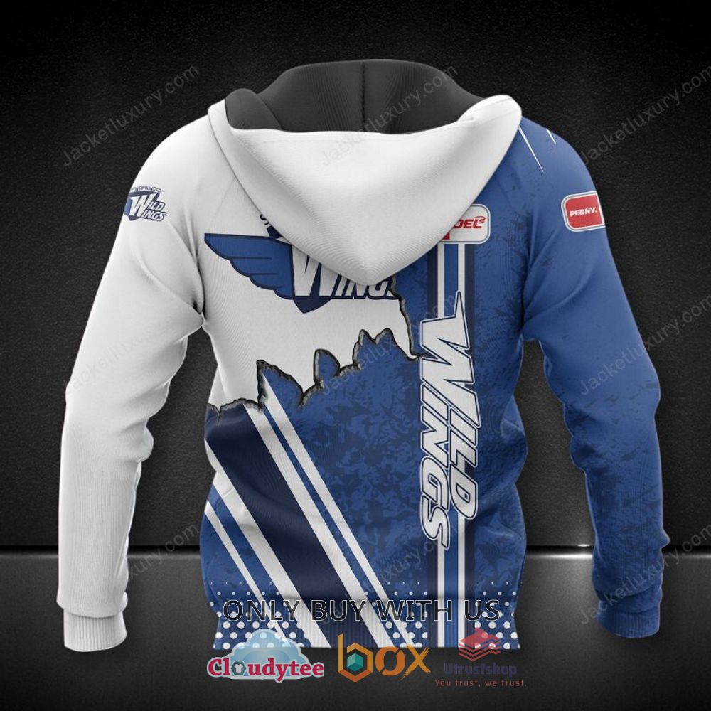 schwenninger wild wings blue white 3d hoodie shirt 2 86970