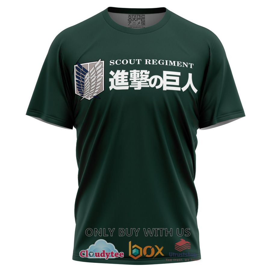 scouting regiment attack on titan anime t shirt 1 73178