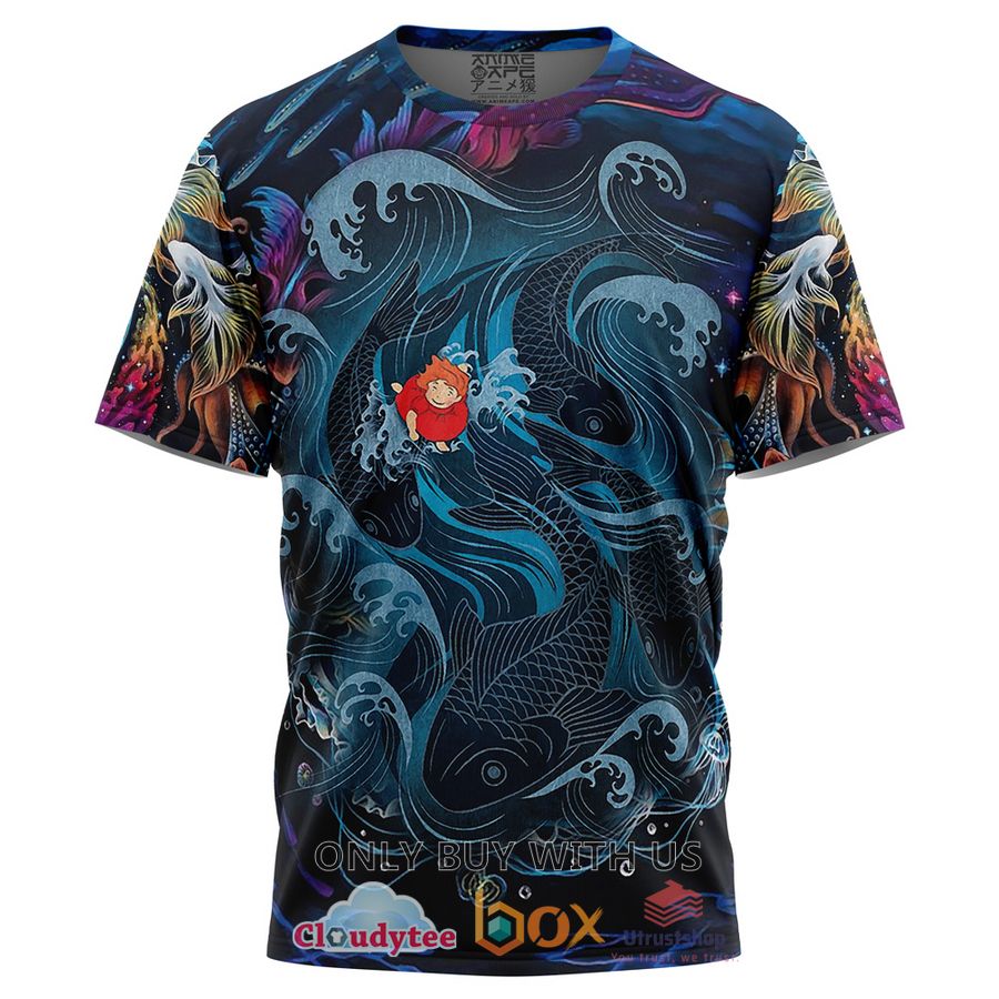 sea creatures ponyo studio ghibli t shirt 1 61926