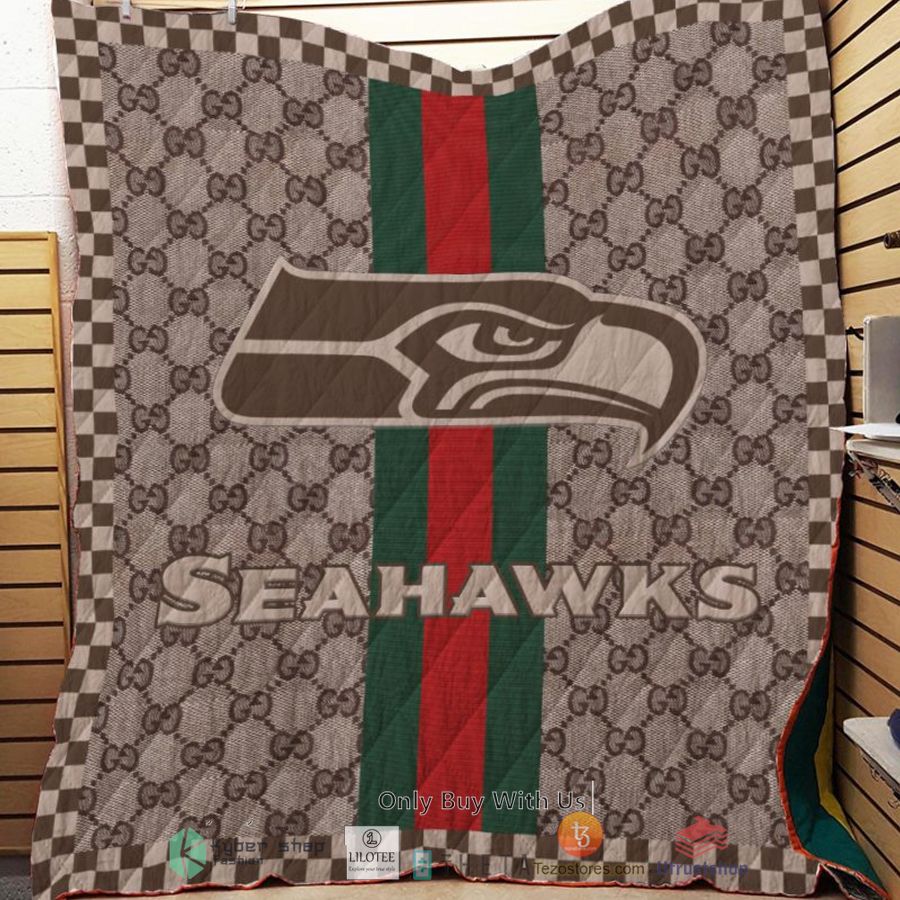 seattle seahawks gucci nfl quilt 1 56438
