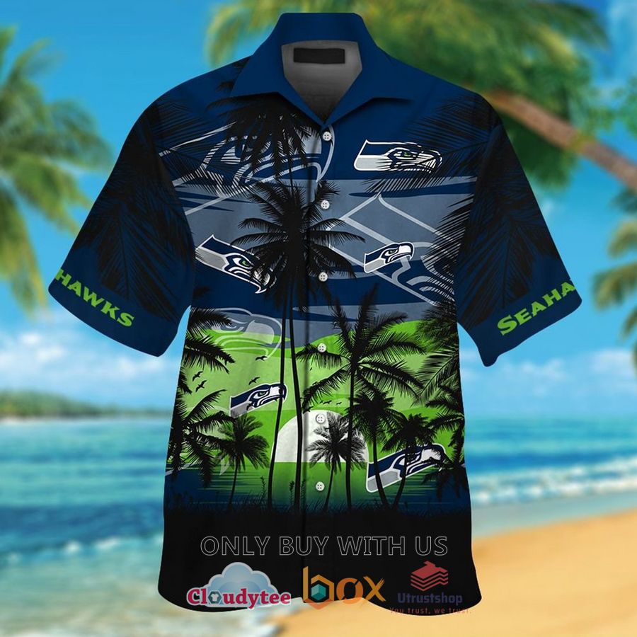 seattle seahawks palm tree hawaiian shirt 1 88456