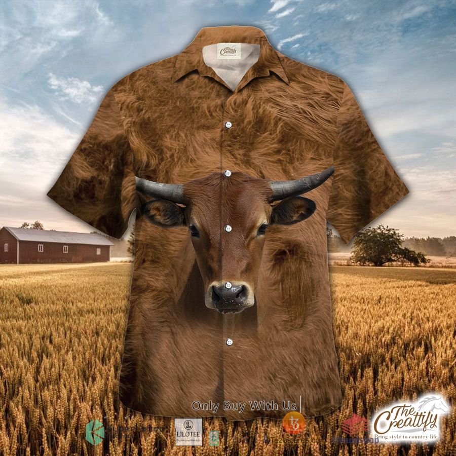 shorthorn cattle hawaiian shirt 1 85709