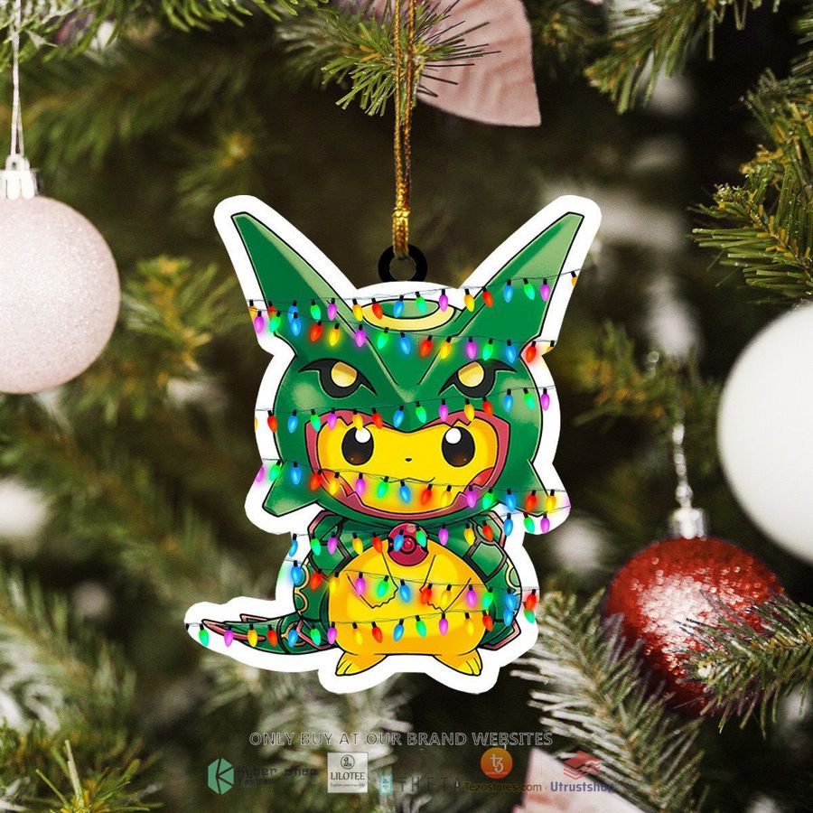 skytree pokemon poncho pikachu rayquaza christmas ornament 1 78467