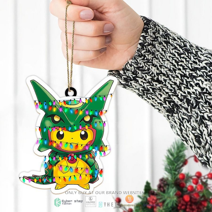 skytree pokemon poncho pikachu rayquaza christmas ornament 2 49019
