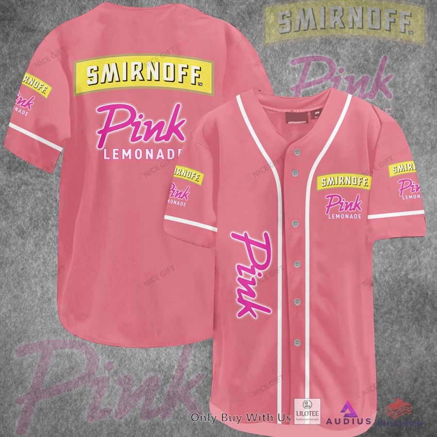smirnoff pink lemonade baseball jersey 1 50490