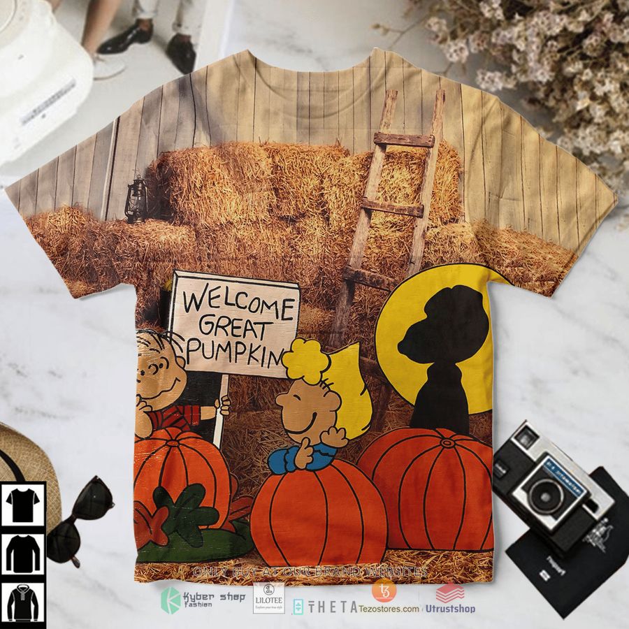 snoopy welcome great pumpkin t shirt 1 94831