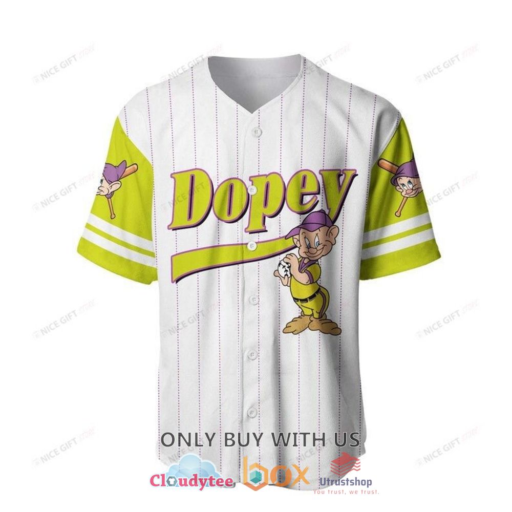 snow white and the seven dwarfs dopey baseball jersey shirt 2 41883