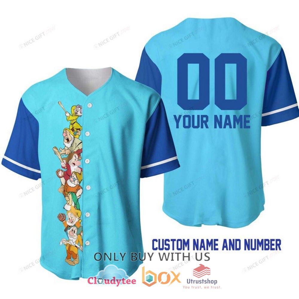snow white and the seven dwarfs personalized baseball jersey shirt 1 61290