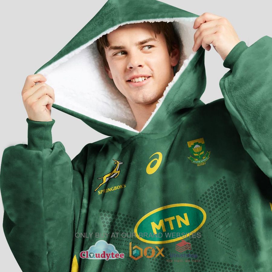 south africa national rugby union team fleece hoodie blanket 2 71516