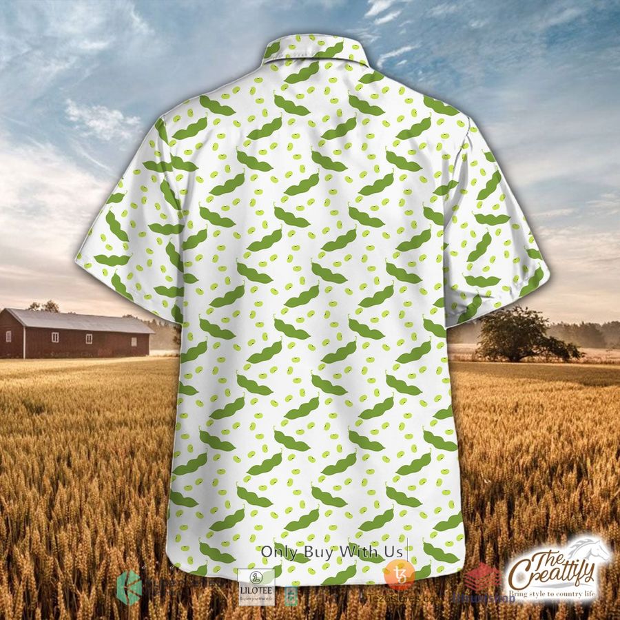 soybean and pod green pattern hawaiian shirt 2 17193