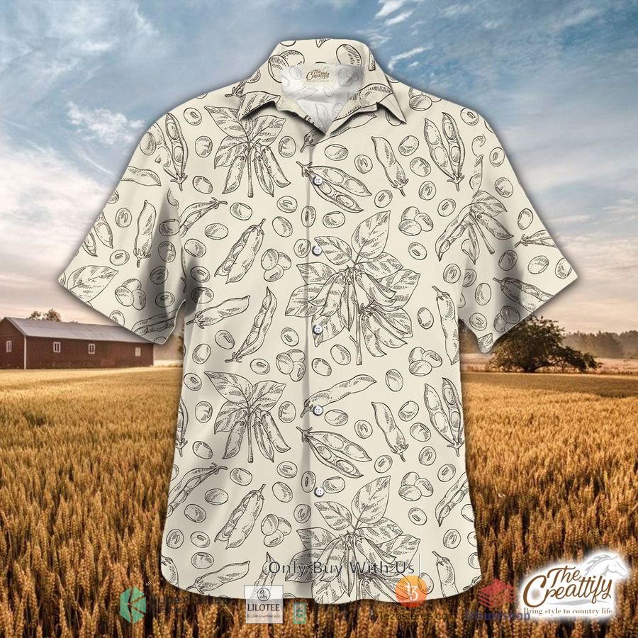 soybeans vintage pattern hawaiian shirt 1 8719