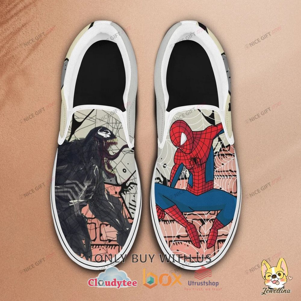 spider man and venom slip on shoes 1 30255