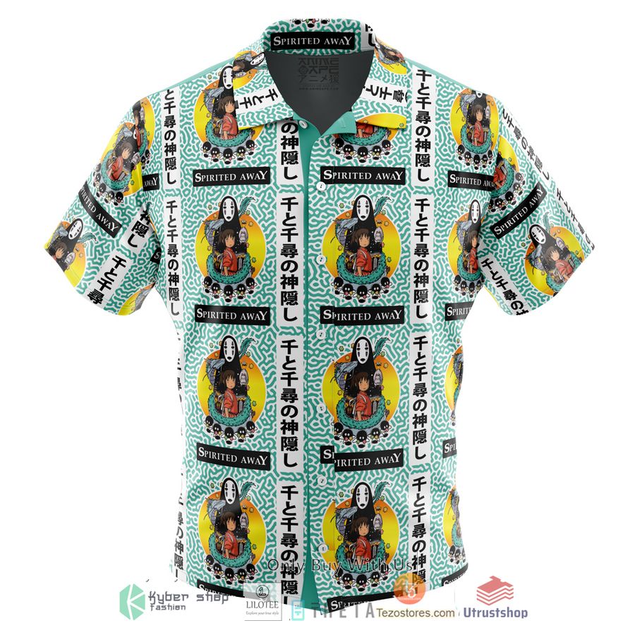 spirited away studio ghibli short sleeve hawaiian shirt 1 11159