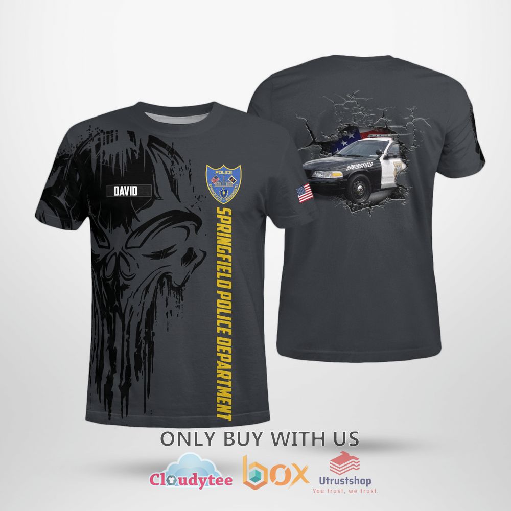 springfield police department custom name t shirt 1 83380