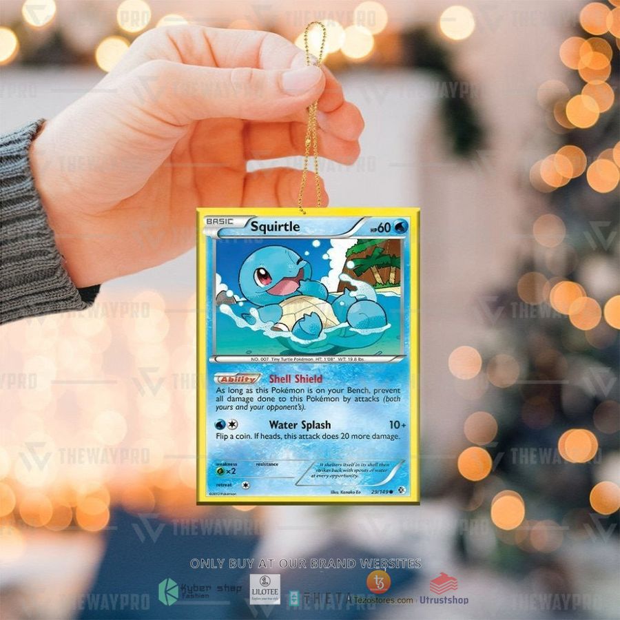 squirtle card christmas ornament 1 42761
