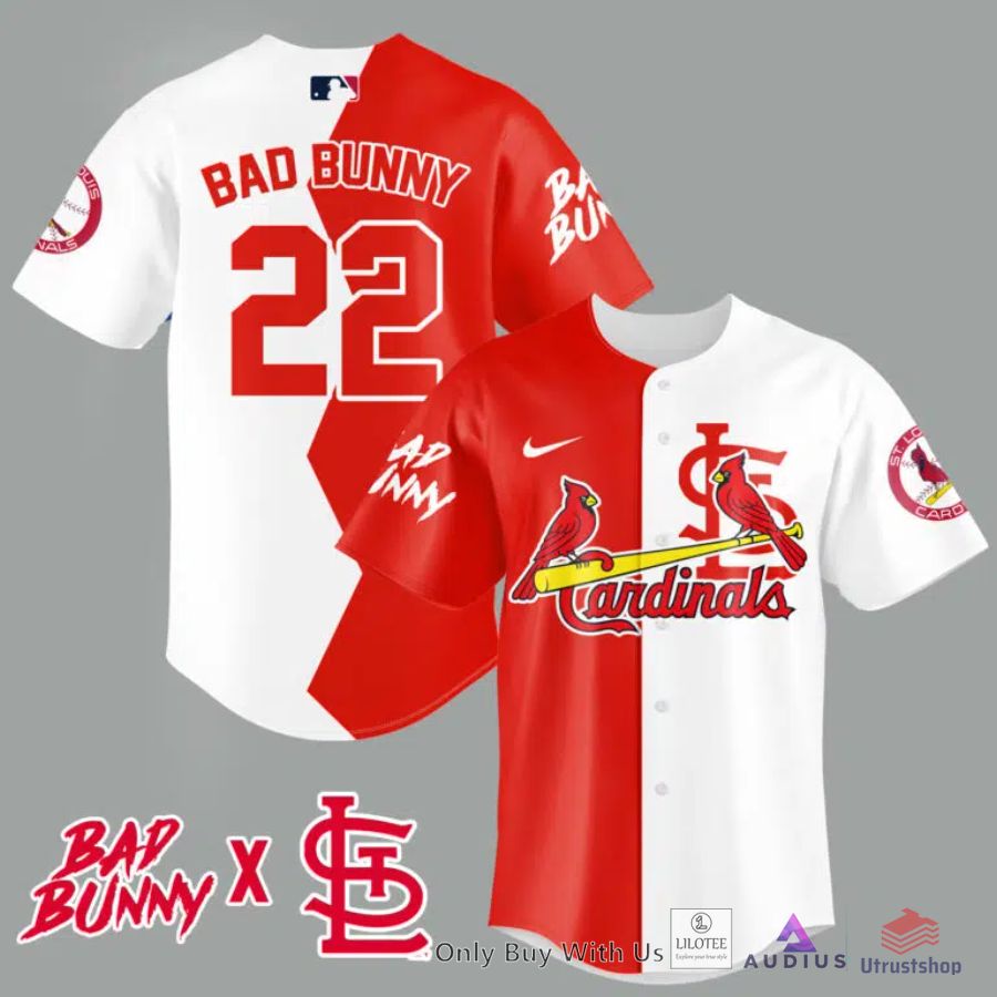 st louis cardinals bad bunny 22 baseball jersey 1 96888