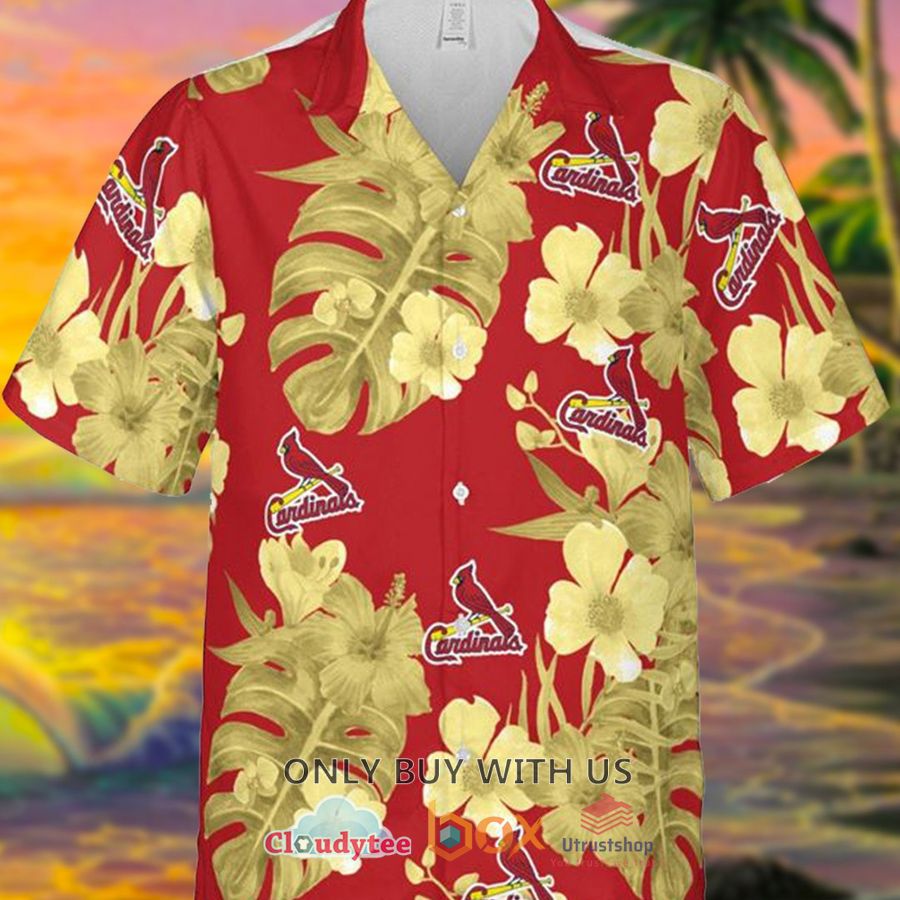 st louis cardinals mlb hibiscus flower hawaiian shirt 1 15725