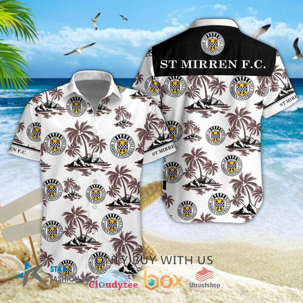 st mirren f c short sleeve hawaiian shirt short 1 45538