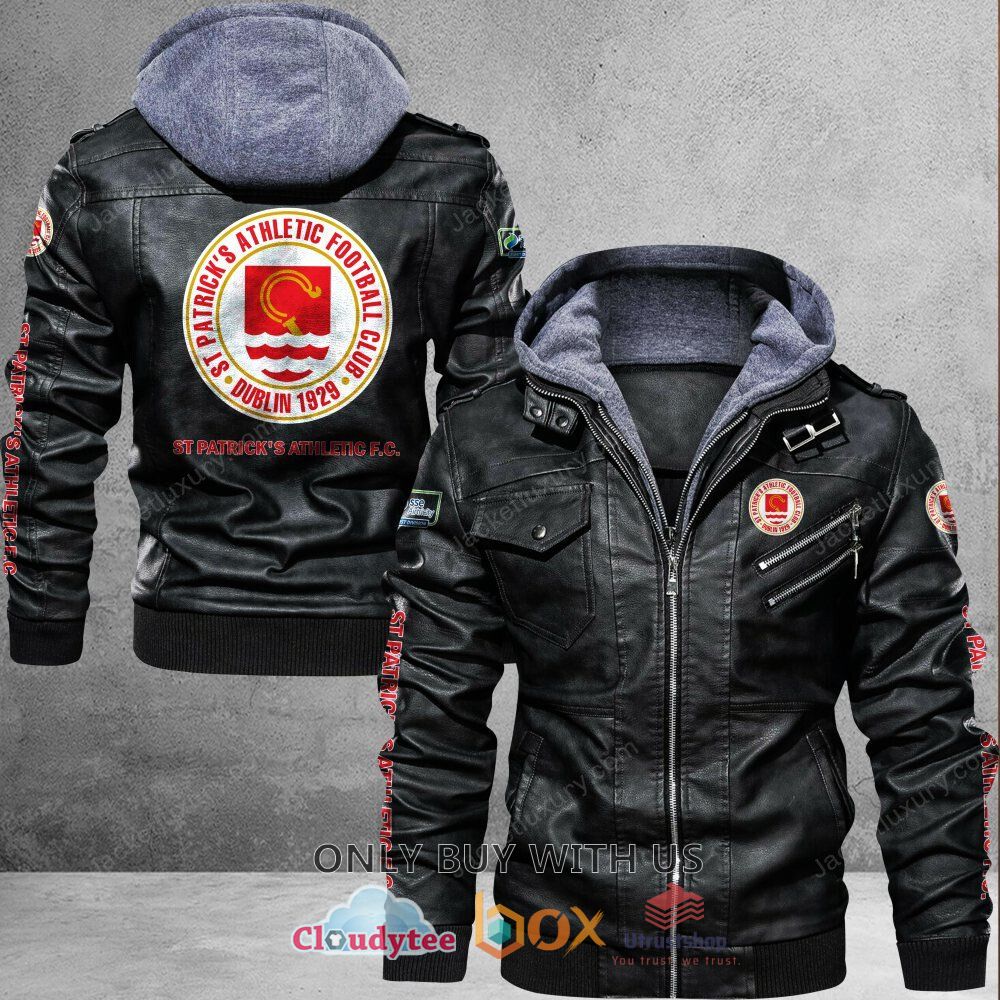 st patricks athletic f c leather jacket 1 38957