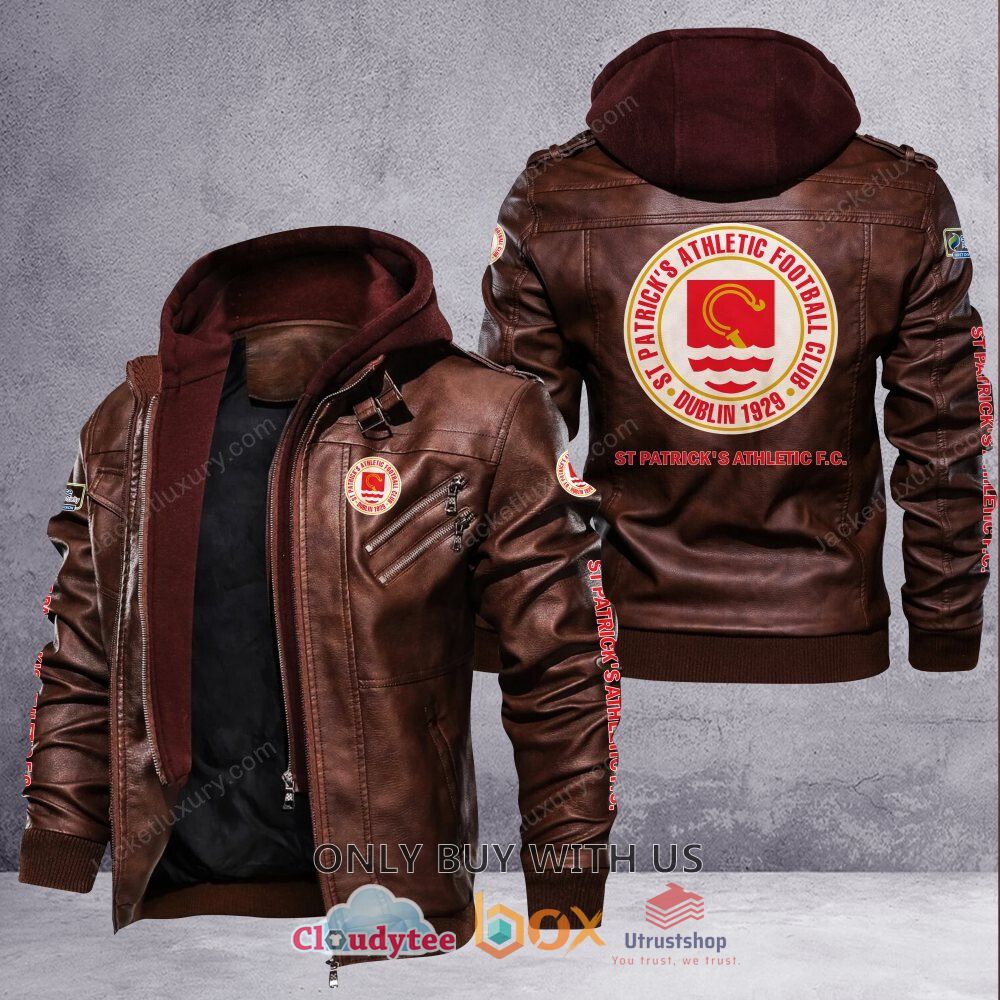 st patricks athletic f c leather jacket 2 62384