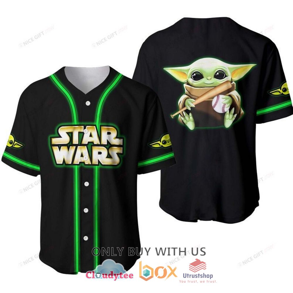 star wars baby yoda baseball jersey shirt 1 8817