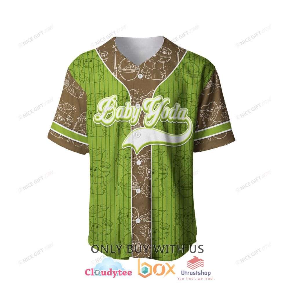 star wars baby yoda custom name baseball jersey shirt 2 90917