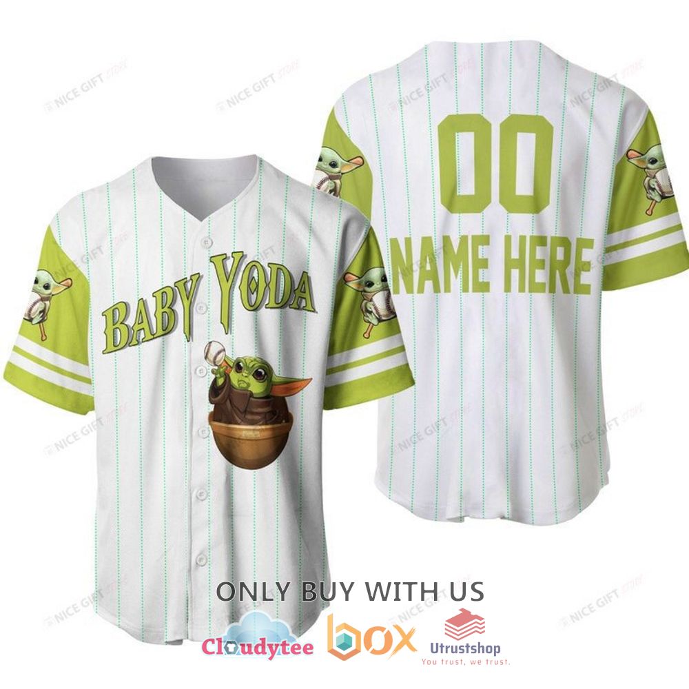 star wars baby yoda personalized baseball jersey shirt 1 8831