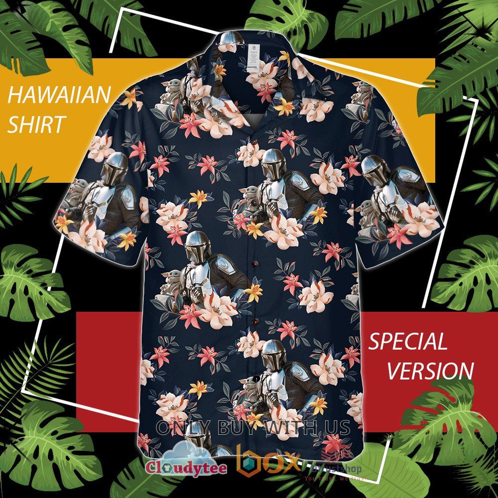 star wars boba fett flower hawaiian shirt 1 46136
