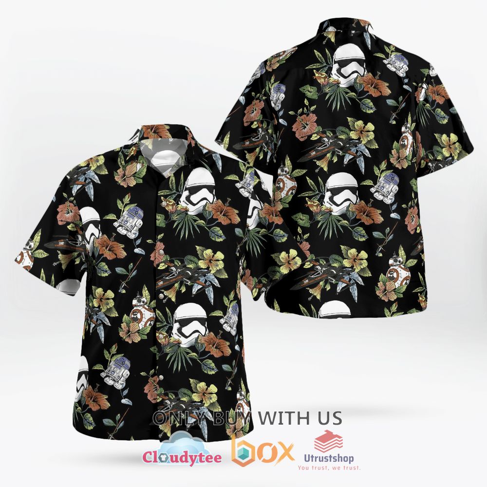 star wars stormtrooper and bb 8 hawaiian shirt 1 36383
