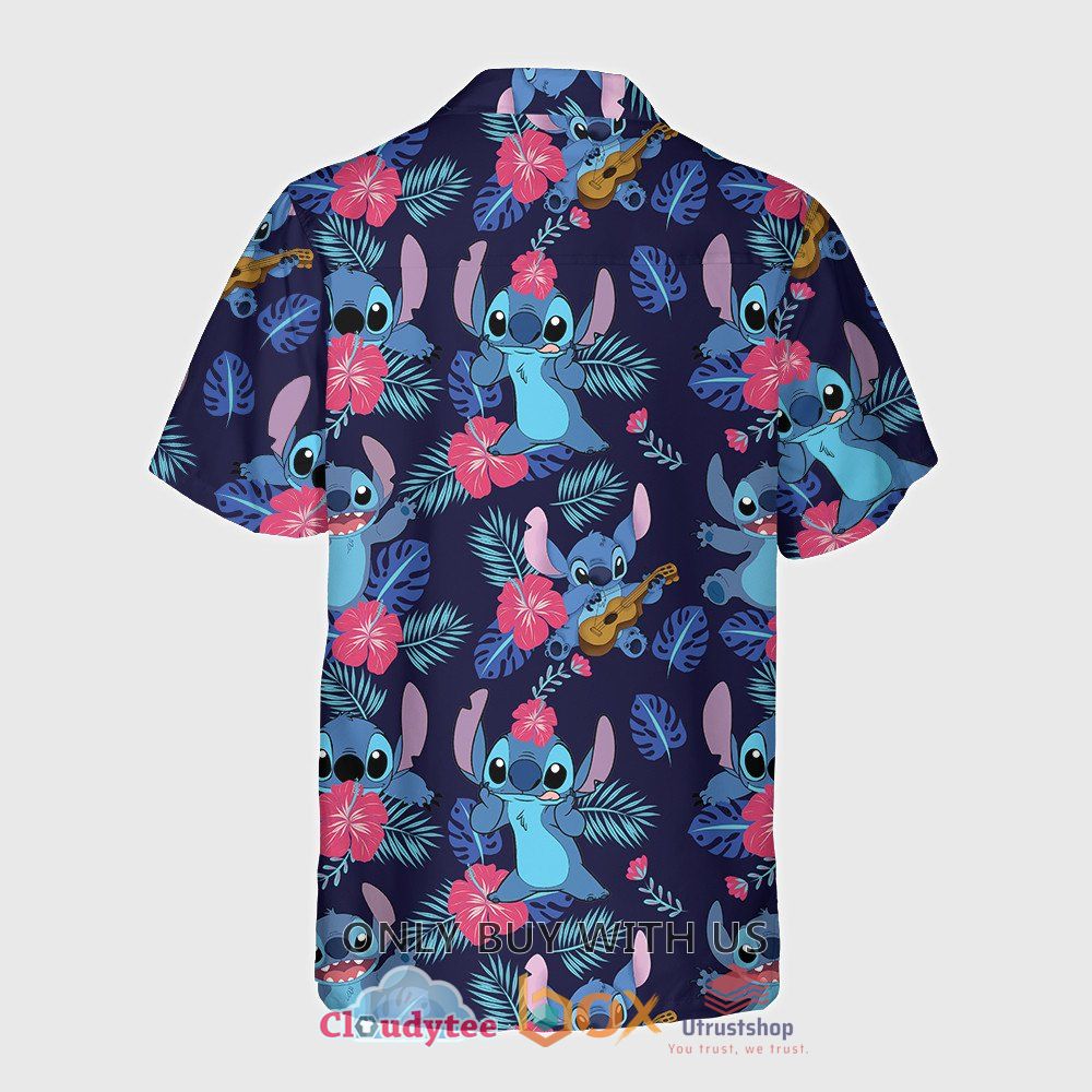 stitch hibiscus flower hawaiian shirt 2 83635