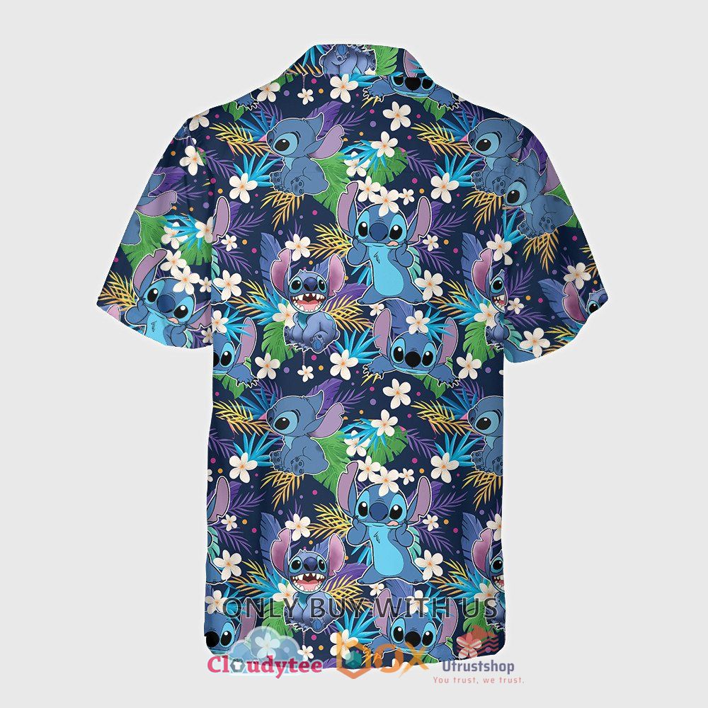 stitch leaves cute hawaiian shirt 2 5564