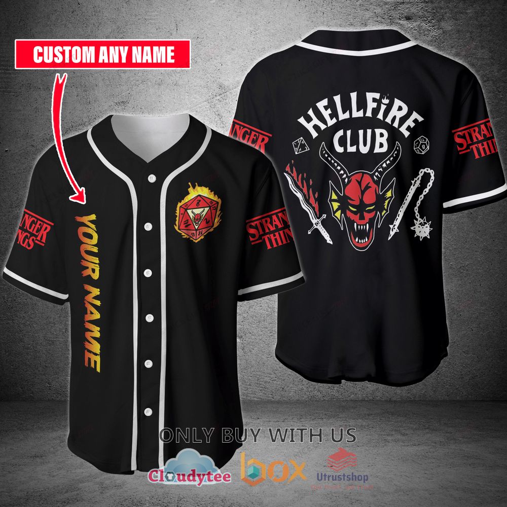 stranger things hellfire club custom name baseball jersey shirt 1 96489