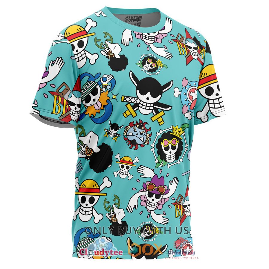 strawhats jolly roger anime one piece t shirt 2 23909