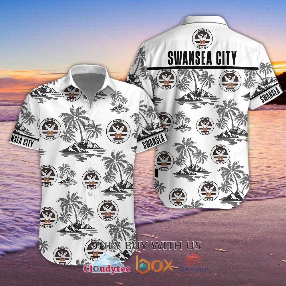 swansea city a f c island hawaiian shirt short 1 71754