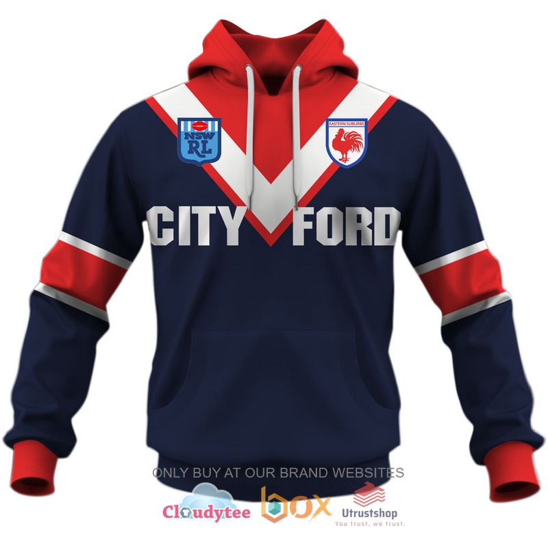 sydney rooster nrl 1980s home personalized 3d hoodie shirt 1 32217