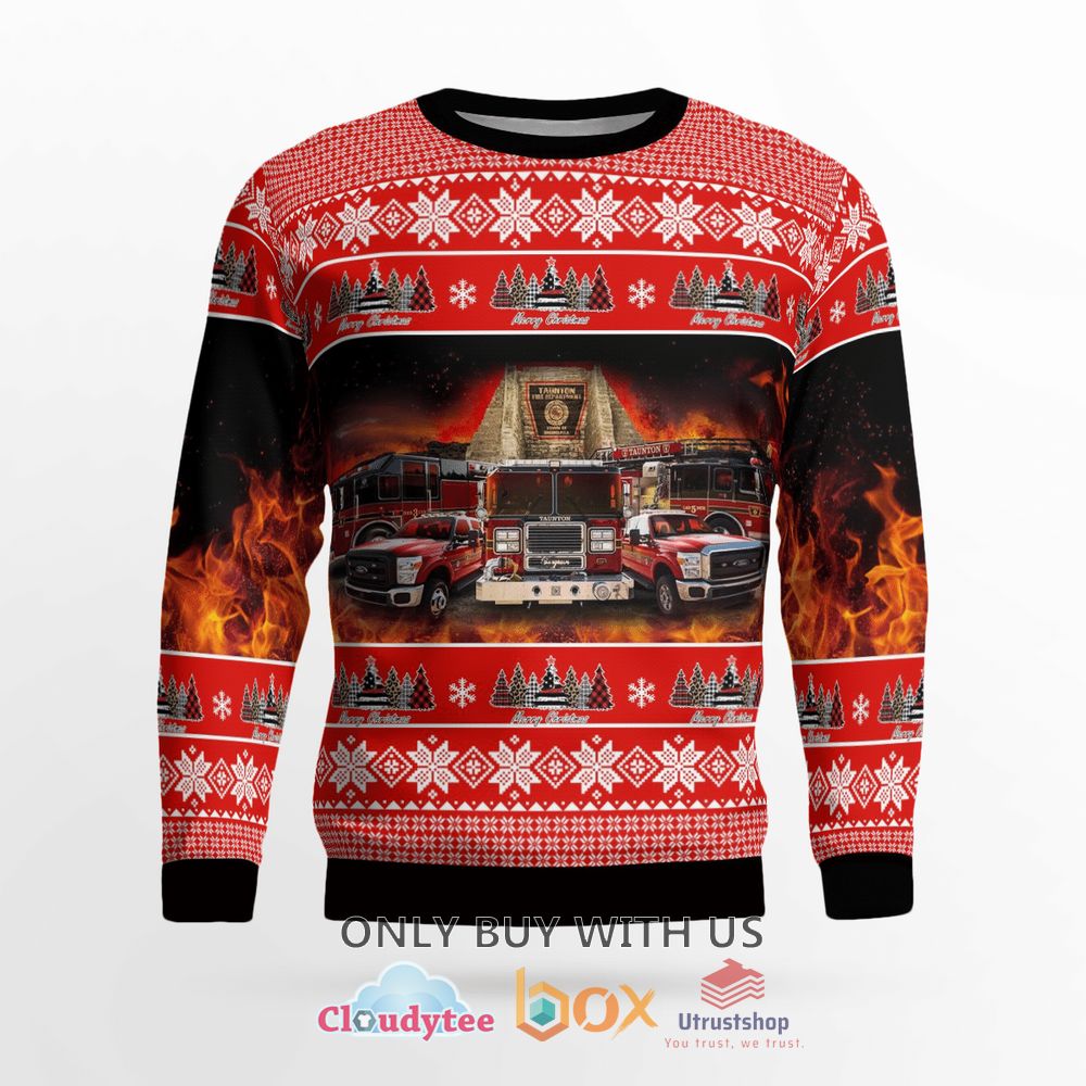 syracuse onondaga county new york taunton fire department christmas sweater 2 91088
